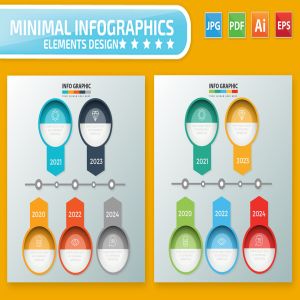 时间轴信息图表设计素材 Timeline Infographic Elements