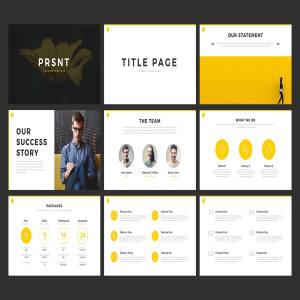 商务演示&企业会议演示文稿模板 PRSNT Keynote&PPT Template