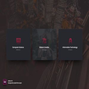 网站分类入口小窗口设计UI素材 Categories items – Adobe XD
