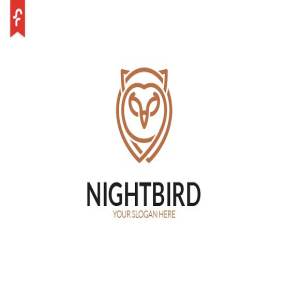 猫头鹰图形Logo模板 Night Bird Logo插图3