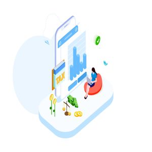 纳税金融业务场景等距概念插画v4 Pay Tax of Finance Isometric Illustration – FV