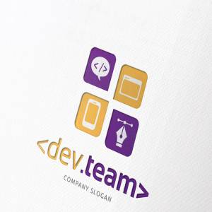 代码编写开发团队Logo模板 Developer Team Logo插图2