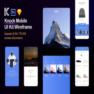 电子商务网上商城APP应用交互设计UI套件[1.73GB] Knock Mobile UI Kit eCommerce