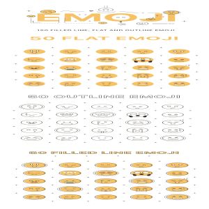 漂亮精细的矢量表情包源文件下载[AI]