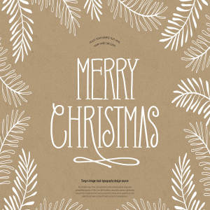 圣诞节主题活动派对海报传单设计素材