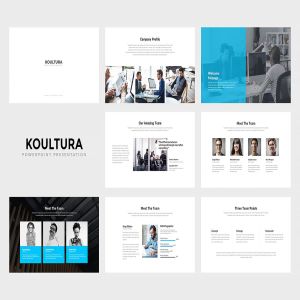 市场分析报告PPT幻灯片设计模板 Koultura : Powerpoint Presentation