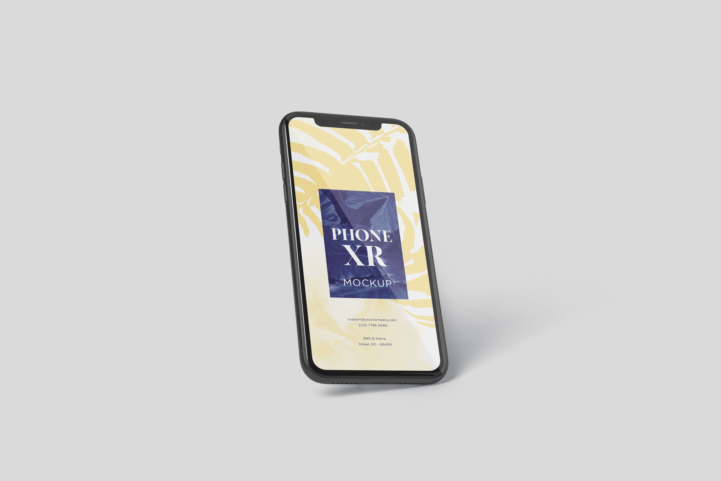 iPhone XR智能手机多角度屏幕预览样机模板 Phone XR Mockup