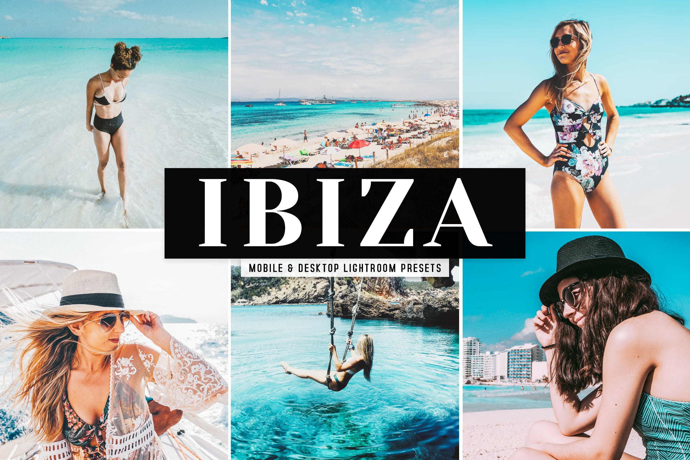 海滩风景人物摄影后期处理LR调色预设 Ibiza Mobile & Desktop Lightroom Presets