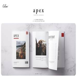 时尚旅游出行图册设计模板