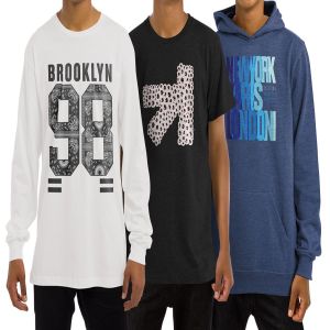 时尚印花T恤/长袖/运动连帽衫服装样机 T-Shirt Longsleeve Sweatshirt Hoodie Mockup