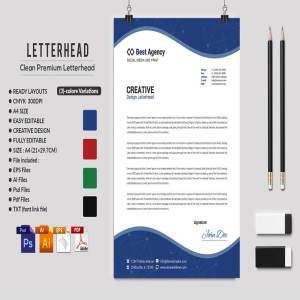 10款企业品牌信笺模板 Letterhead Bundle插图4