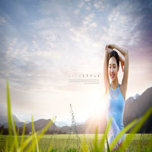 大自然优雅品质生活方式广告海报设计