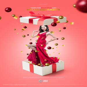 冬季圣诞节特别惊喜礼品海报模板