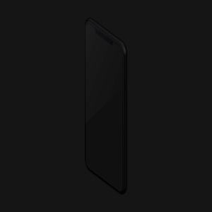 iPhone XS Max手机屏幕UI设计效果左视图样机02 Isometric Clay iPhone XS Max Mockup, Left View 02插图3