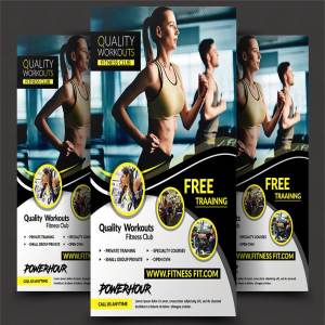 健身俱乐部广告海报PSD模板 Fitness Flyer – Gym Flyer Templates