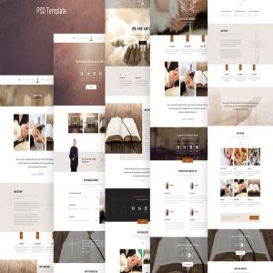 教堂和宗教主题网站设计PSD模板 Antlia – Church & Religion PSD Template