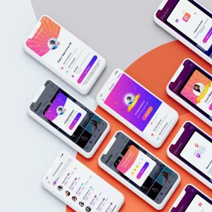 在线约会异性交友手机APP应用UI套件v2 Dating mobile app UI kit – Part 2