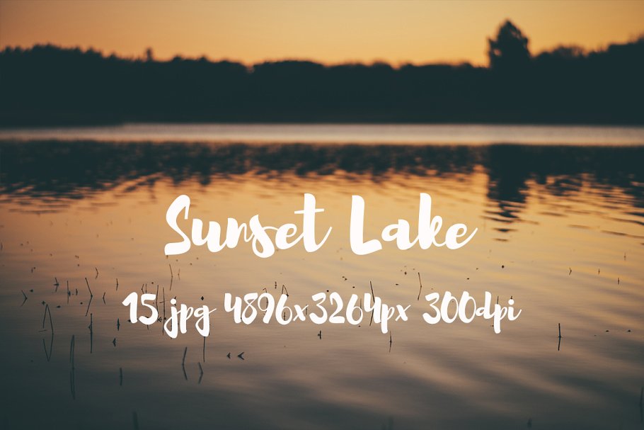 日落湖水高清照片素材 Sunset Lake photo pack