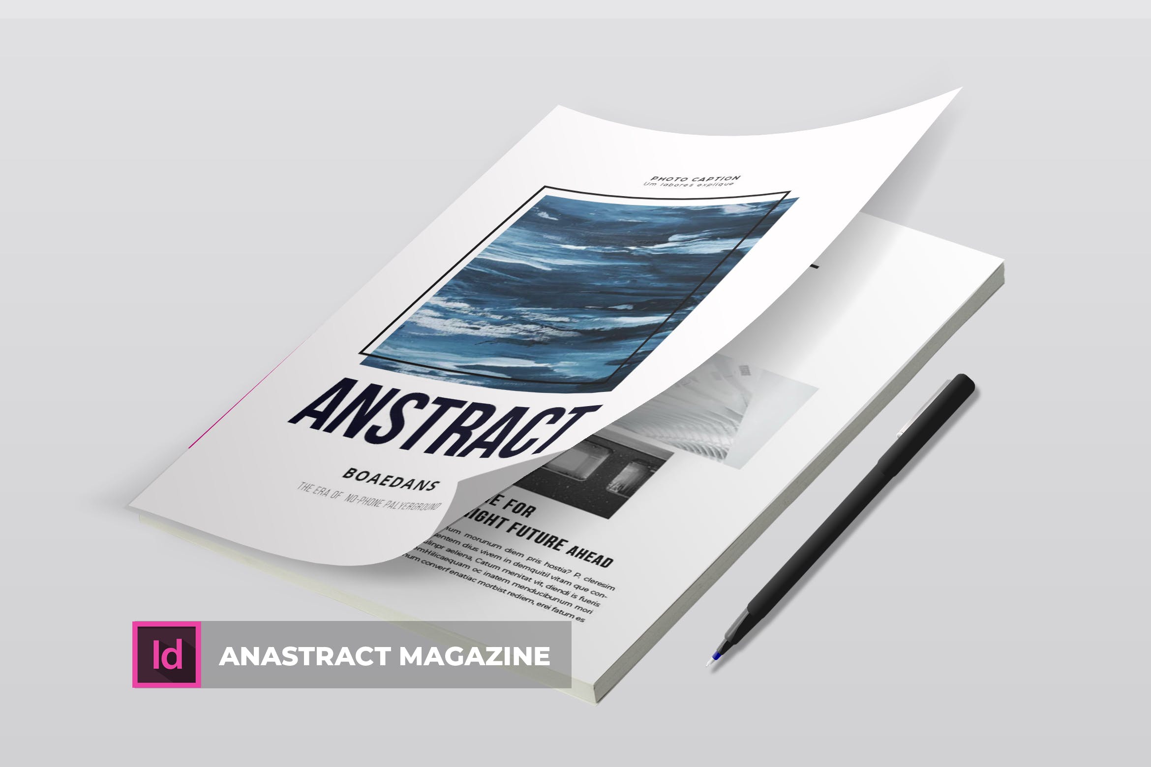 简约企业杂志版式设计模板 Anastract | Magazine Template