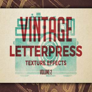 复古活版印刷效果图层样式 Vintage Letterpress Effects Vol.2插图1