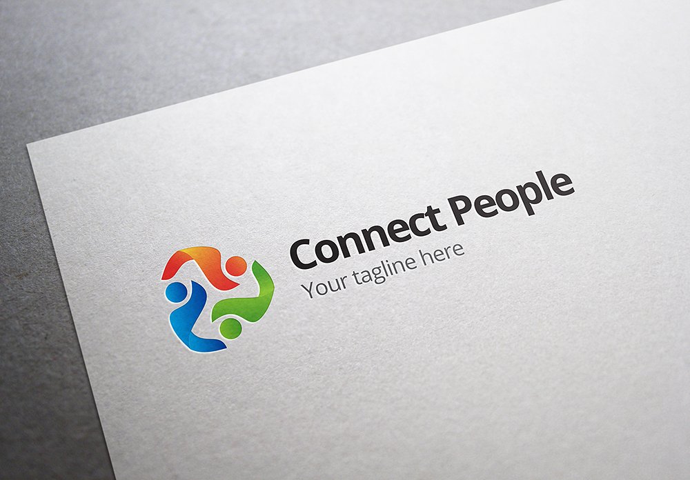 社交媒体主题Logo模板 Social Media People Logo