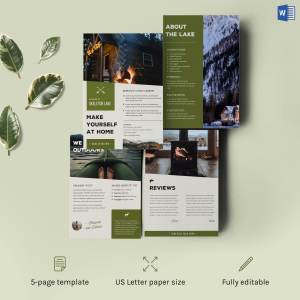 民宿客栈租赁欢迎设计套件 Home Rental Welcome Kit – Word Doc