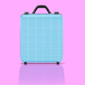 商务旅行手提箱/行李箱外观设计样机模板 Business suitcase Mockup插图2