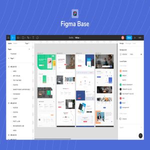 一流设计素材网下午茶：简约现代设计风格的着陆页UI设计套件[Fig]
