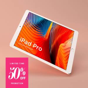 多角度iPad Pro APP设计展示模型Mockups