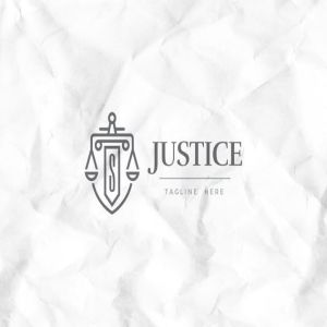 天平秤图形法律法务业务Logo设计模板 Justice Logo Template插图2