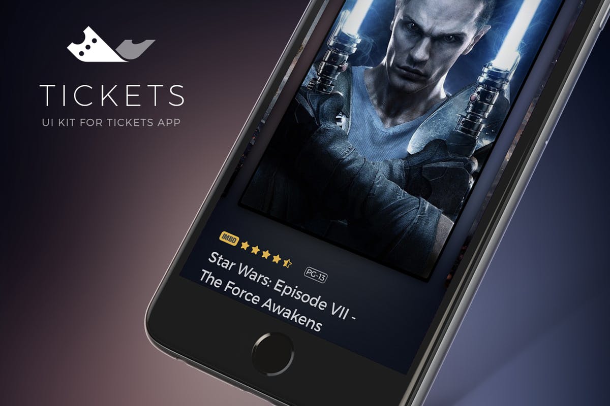 电影票预定 APP UI 套件 Cinema tickets UI Kit