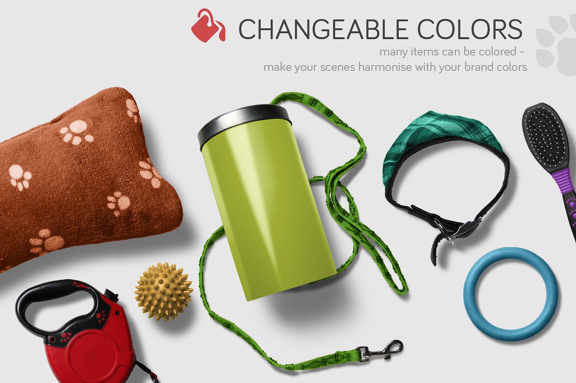 高品质的宠物场景样机下载[psd]