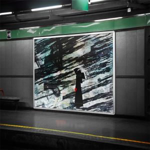 地铁灯箱广告展示效果图样机模板 Subway Billboard Mock-up