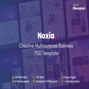 创意多行业适用企业官网设计模板合集 Noxia – Creative Multipurpose Business Template