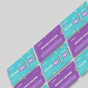 时尚高端简约多用途的新年圣诞节打折促销sale礼品券入场券门票设计矢量模板-10