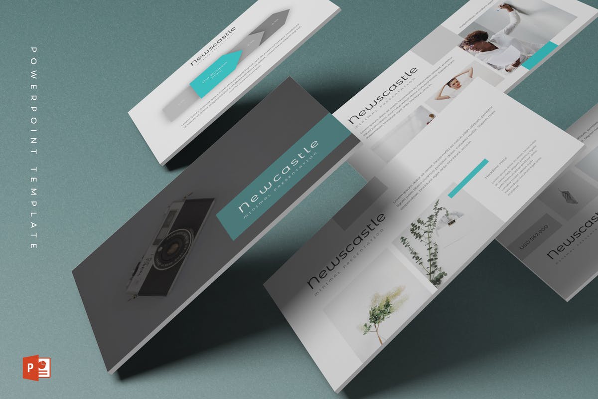多用途企业/专业PPT幻灯片设计模板 Newcastle – Powerpoint Template