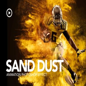 动态粉尘爆炸海报照片特效PS动作 Sand Dust / Powder Explosion Photoshop Action