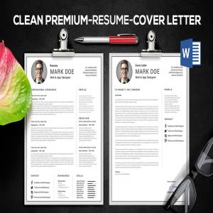 极简标准应聘简历&介绍信设计模板 Resume