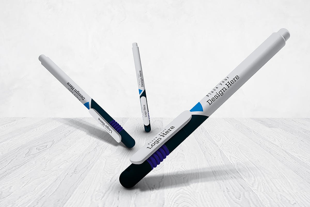 圆珠笔签字笔样机模板v9 Pen Mockup V.9