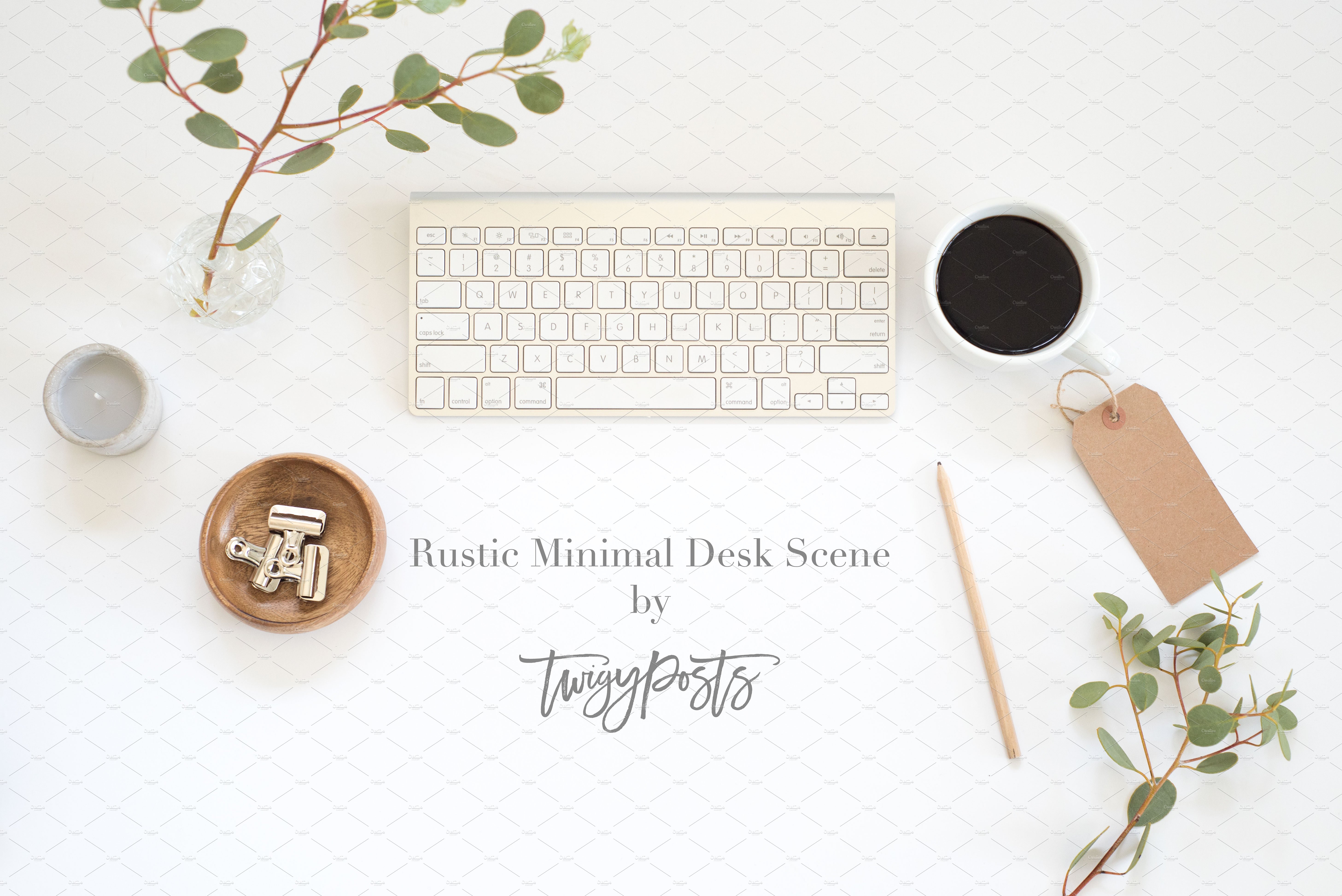 艺术风格桌面场景样机 Styled Stock Photo | Rustic Desk