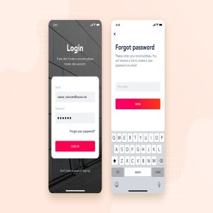 APP应用注册登录界面设计模板下载v3 Sign In Form Mobile Interface Concept