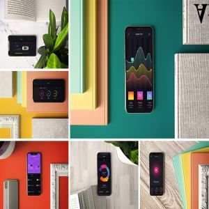 工作室场景iPhone Xs样机模板 iPhone XS in Studio