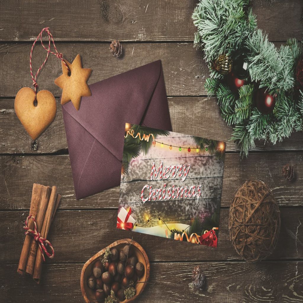 淳朴乡村风格圣诞节贺卡设计模板 Christmas – Greeting Card插图