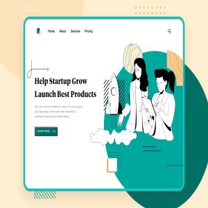 项目启动主题网站设计矢量插画设计素材 Liner – Startup