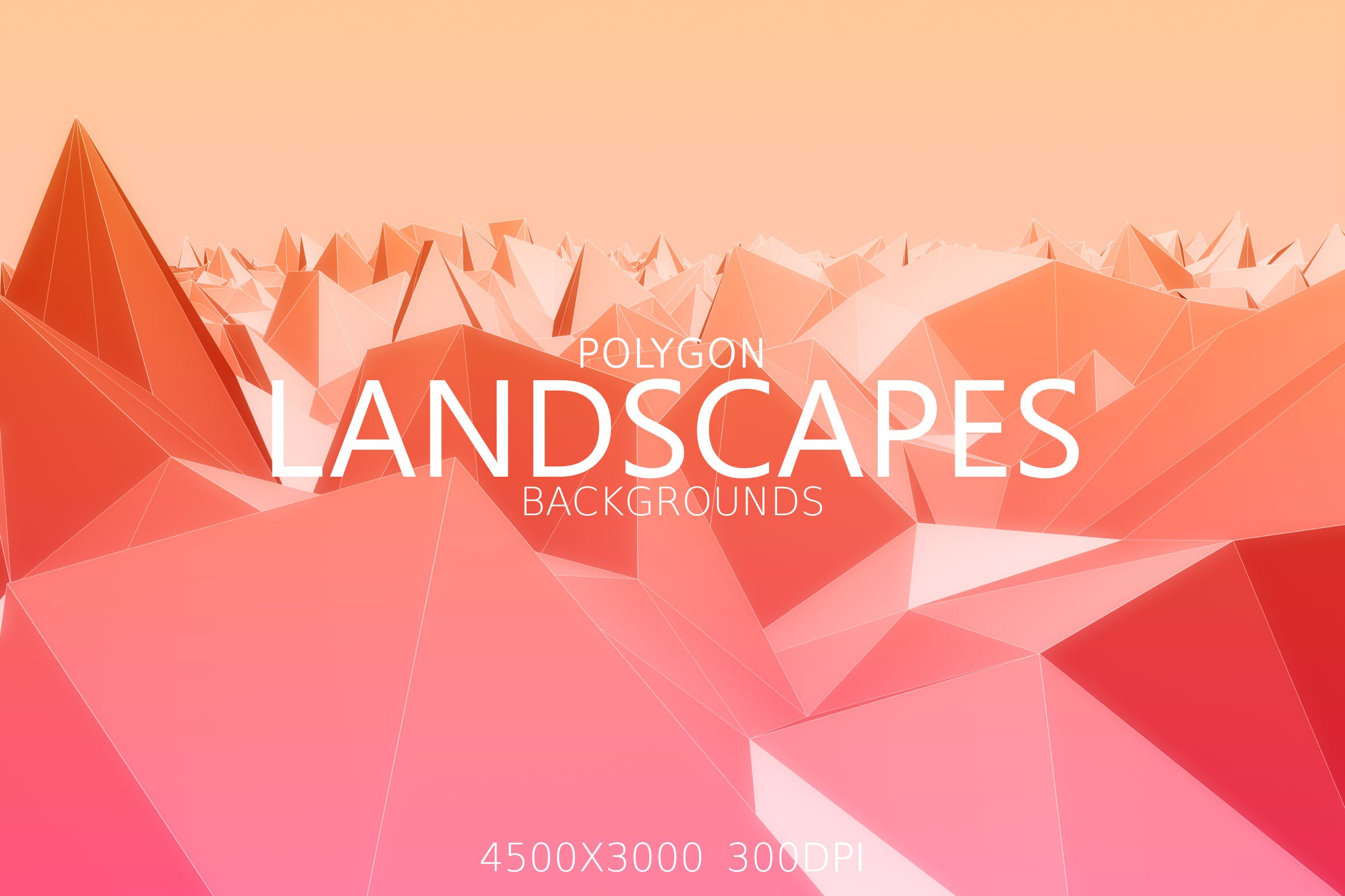 抽象立体多边形背景素材 Polygon Landscapes Background