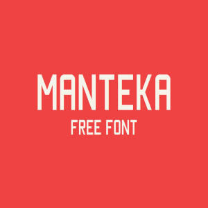 英文无衬线印刷排版字体 Manteka Font