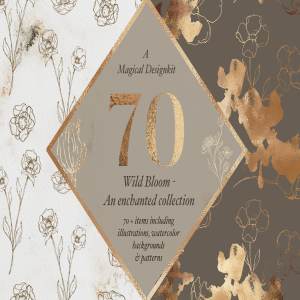 超超超级插画&水彩图案纹理合集[1.8GB] Illustrations & Watercolor Textures