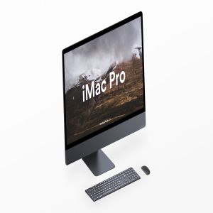 5K高分辨率iMac Pro一体机多角度样机模板 iMac Pro Kit插图2