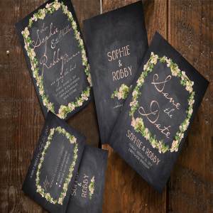 复古风格花卉婚礼设计套件 Vintage Flower Wedding Suite