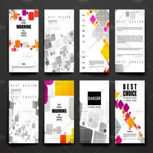 37款格子抽象图形背景小册子模板 37 Abstract Brochures